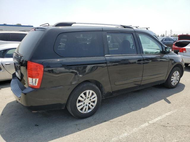 KNDMG4C75B6410807 - 2011 KIA SEDONA LX BLACK photo 3