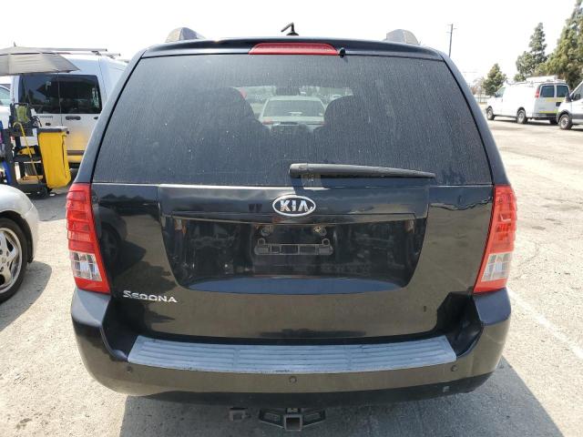 KNDMG4C75B6410807 - 2011 KIA SEDONA LX BLACK photo 6