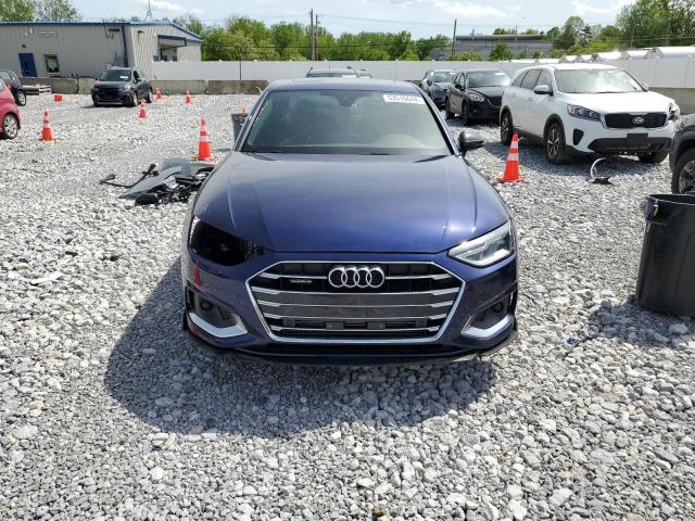 WAUABAF47MA025151 - 2021 AUDI A4 PREMIUM 40 BLUE photo 5