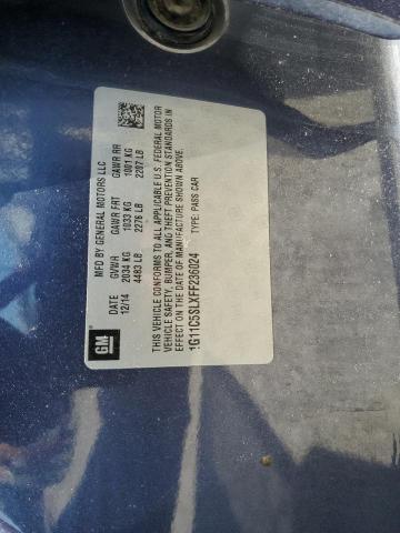 1G11C5SLXFF236024 - 2015 CHEVROLET MALIBU 1LT BLUE photo 12