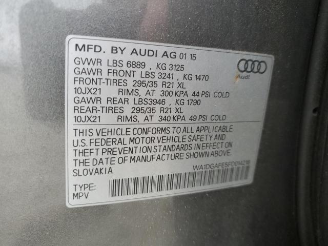 WA1DGAFE5FD014218 - 2015 AUDI Q7 PRESTIGE 灰色 照片 12