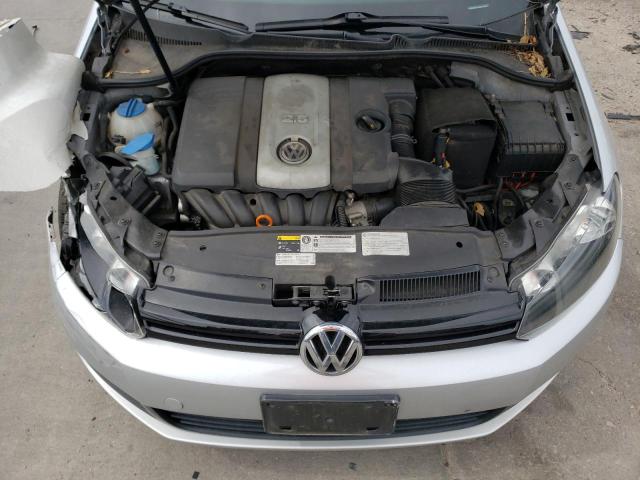 WVWDB7AJ6DW120237 - 2013 VOLKSWAGEN GOLF SILVER photo 11