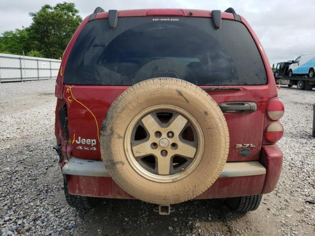 1J4GL38K95W645158 - 2005 JEEP LIBERTY RENEGADE RED photo 6