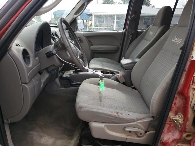 1J4GL38K95W645158 - 2005 JEEP LIBERTY RENEGADE RED photo 7