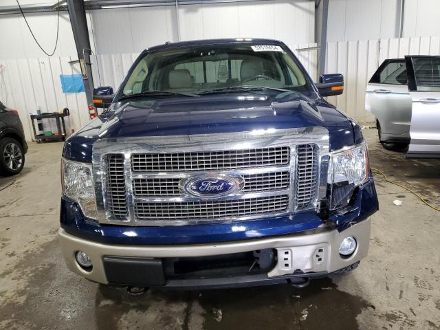 1FTPW14V99KC90443 - 2009 FORD F150 SUPERCREW BLUE photo 5