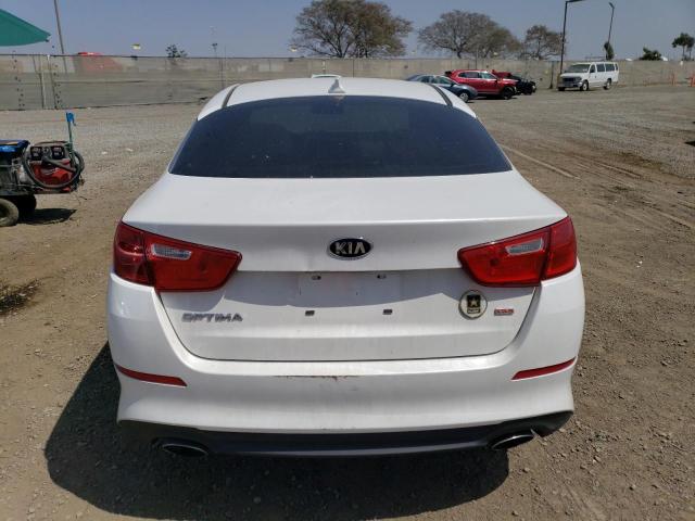 KNAGM4A79F5664747 - 2015 KIA OPTIMA LX WHITE photo 6