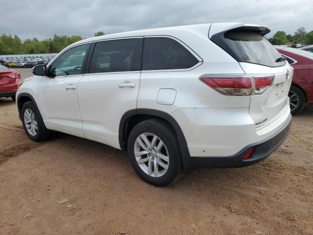 5TDBKRFH4FS115436 - 2015 TOYOTA HIGHLANDER LE WHITE photo 2