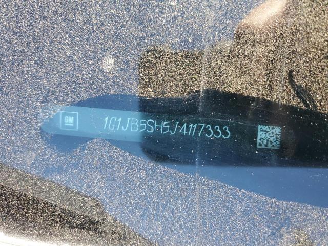 1G1JB5SH5J4117333 - 2018 CHEVROLET SONIC LS ვერცხლისფერი ფოტო 12