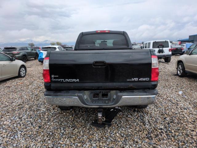 5TBDT44126S536448 - 2006 TOYOTA TUNDRA DOUBLE CAB SR5 BLACK photo 6
