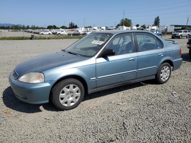 2HGEJ661XYH571512 - 2000 HONDA CIVIC BASE BLUE photo 1