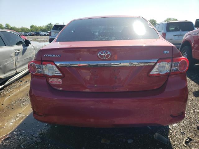 2T1BU4EE9DC998783 - 2013 TOYOTA COROLLA BASE RED photo 6