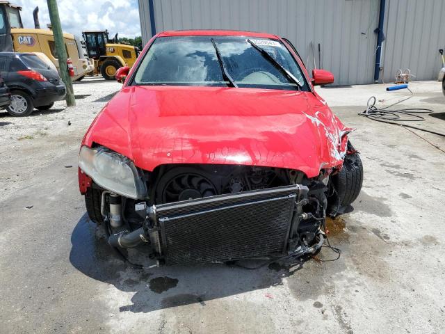 WAUAF78E08A085808 - 2008 AUDI A4 2.0T RED photo 5