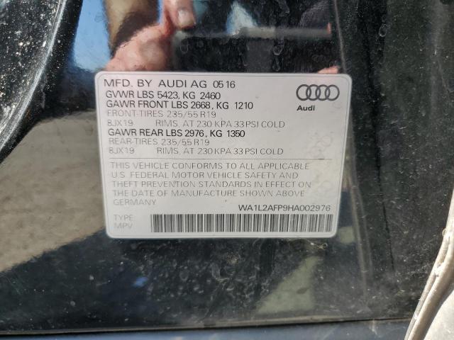 WA1L2AFP9HA002976 - 2017 AUDI Q5 PREMIUM PLUS Negro foto 13