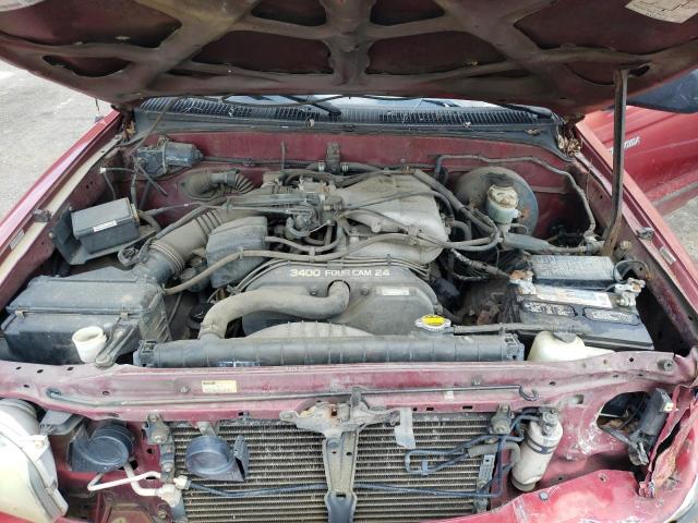 5TEGN92N92Z139379 - 2002 TOYOTA TACOMA DOUBLE CAB PRERUNNER RED photo 11