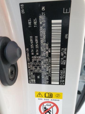 JTJYARBZ3K2136661 - 2019 LEXUS NX 300 BASE თეთრი ფოტო 12