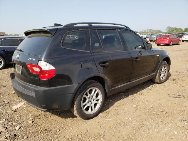 WBXPA73444WB29385 - 2004 BMW X3 2.5I BLACK photo 3