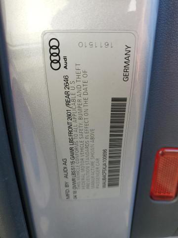 WAUB4CF5XJA100696 - 2018 AUDI S5 PREMIUM PLUS 银色 照片 12