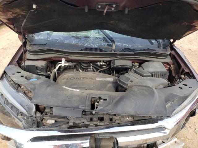 5FPYK3F72HB004364 - 2017 HONDA RIDGELINE RTL MAROON photo 11