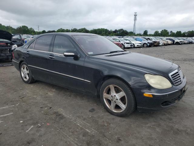 WDBNG75J24A430476 - 2004 MERCEDES-BENZ S-CLASS 500 BLACK photo 4