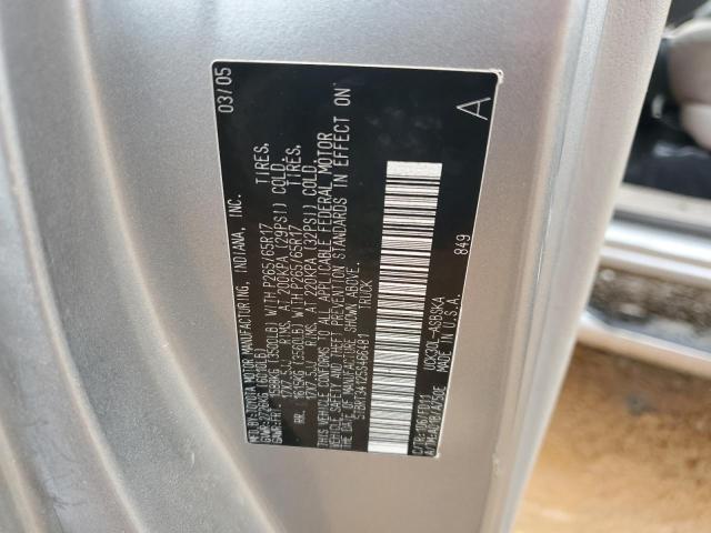 5TBRT34125S466481 - 2005 TOYOTA TUNDRA ACCESS CAB SR5 SILVER photo 13