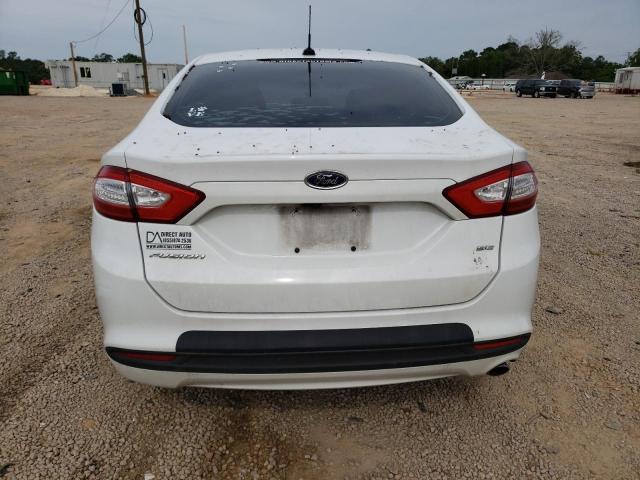 1FA6P0H7XE5391472 - 2014 FORD FUSION SE WHITE photo 6