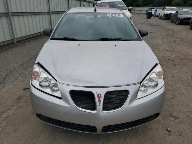 1G2ZG57B394109747 - 2009 PONTIAC G6 SILVER photo 5