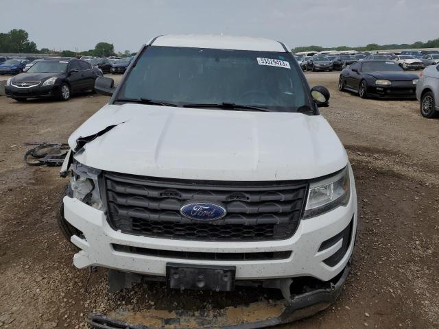 1FM5K8AR1HGA94884 - 2017 FORD EXPLORER POLICE INTERCEPTOR WHITE photo 5