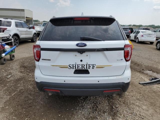 1FM5K8AR1HGA94884 - 2017 FORD EXPLORER POLICE INTERCEPTOR WHITE photo 6