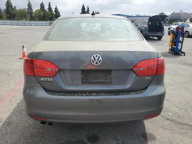 3VW3L7AJ7CM413214 - 2012 VOLKSWAGEN JETTA TDI GRAY photo 6