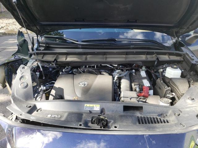 5TDGZRBH1NS223714 - 2022 TOYOTA HIGHLANDER XLE ლურჯი ფოტო 12