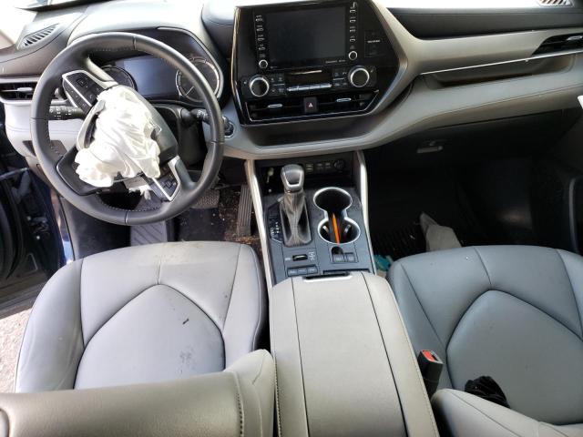 5TDGZRBH1NS223714 - 2022 TOYOTA HIGHLANDER XLE ლურჯი ფოტო 8