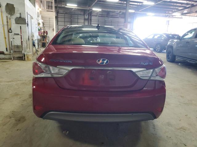 KMHEC4A46CA038753 - 2012 HYUNDAI SONATA HYBRID MAROON photo 6