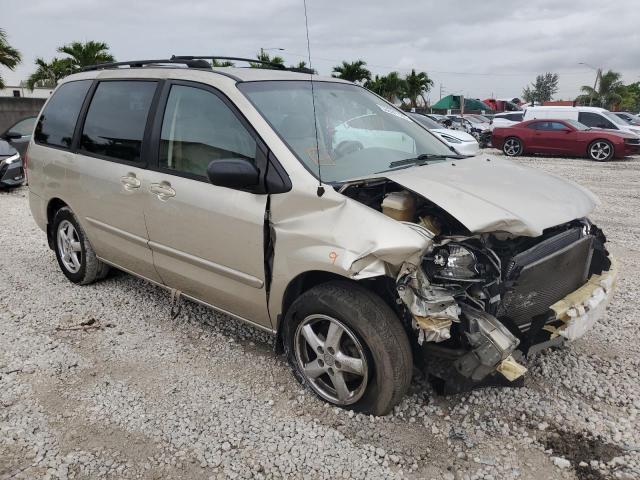 JM3LW28A720300536 - 2002 MAZDA MPV WAGON BEIGE photo 4