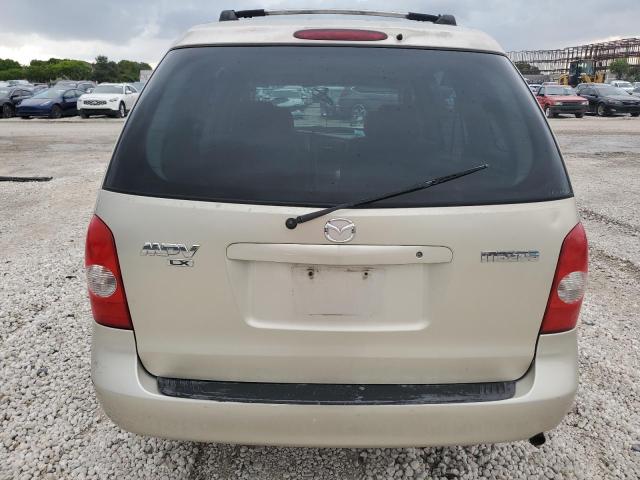 JM3LW28A720300536 - 2002 MAZDA MPV WAGON BEIGE photo 6