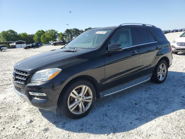 4JGDA5HB9EA424310 - 2014 MERCEDES-BENZ ML 350 4MATIC BLACK photo 1