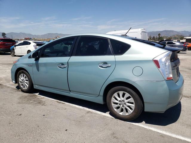 JTDKN3DP0D3045351 - 2013 TOYOTA PRIUS PLUG TURQUOISE photo 2