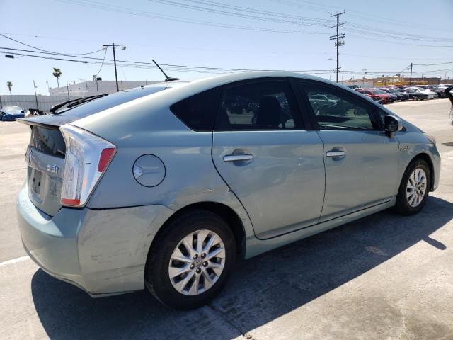 JTDKN3DP0D3045351 - 2013 TOYOTA PRIUS PLUG TURQUOISE photo 3