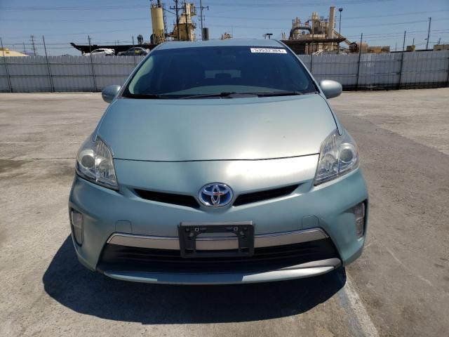 JTDKN3DP0D3045351 - 2013 TOYOTA PRIUS PLUG TURQUOISE photo 5