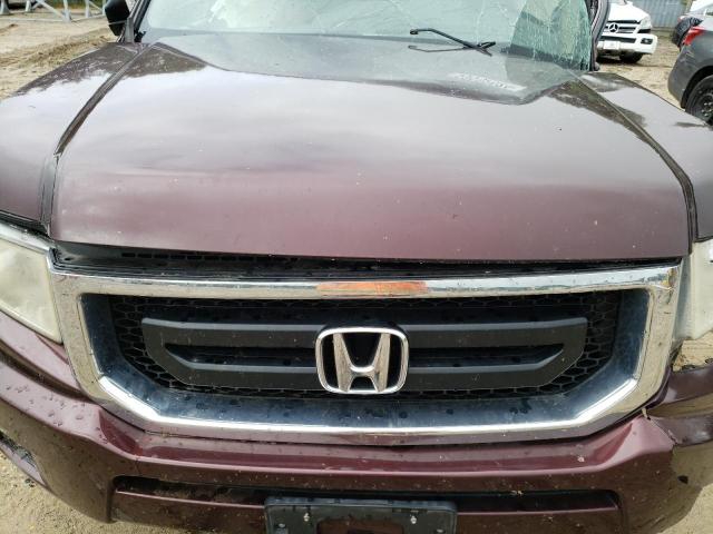 2HJYK16259H501837 - 2009 HONDA RIDGELINE RT BURGUNDY photo 12