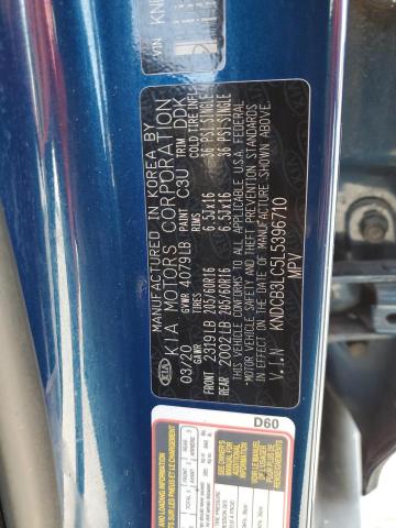 KNDCB3LC5L5396710 - 2020 KIA NIRO LX BLUE photo 13