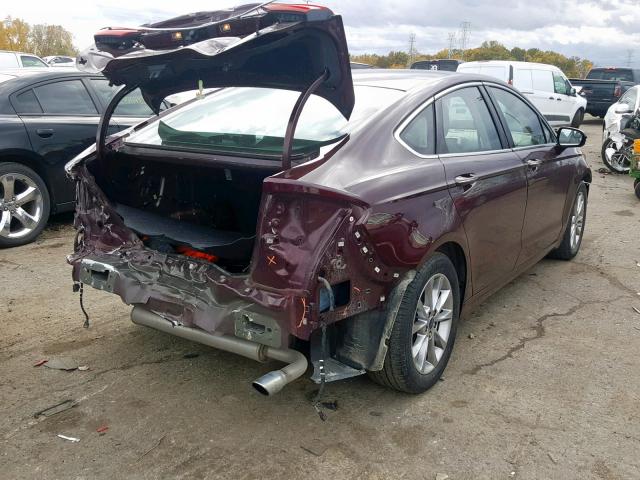 3FA6P0HD3HR348955 - 2017 FORD FUSION SE  photo 4