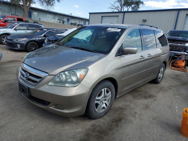 5FNRL38455B024164 - 2005 HONDA ODYSSEY EX BROWN photo 1