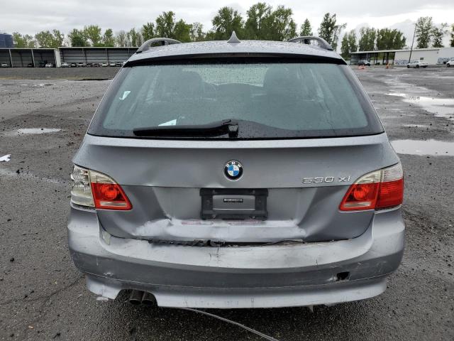 WBANN73586CN00743 - 2006 BMW 530 XIT SILVER photo 6