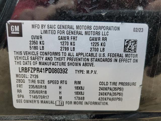 LRBFZPR41PD080392 - 2023 BUICK ENVISION ESSENCE Սև լուսանկար 13