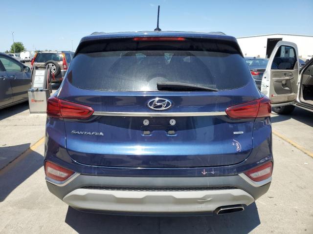 5NMS2CAD0KH097998 - 2019 HYUNDAI SANTA FE SE BLUE photo 6