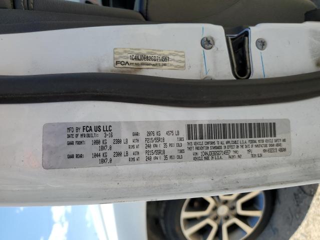 1C4NJDEB2GD714557 - 2016 JEEP COMPASS LATITUDE WHITE photo 13