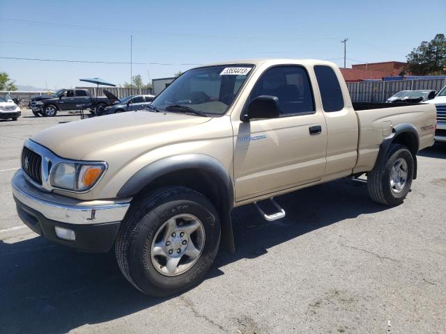5TESN92N02Z123291 - 2002 TOYOTA TACOMA XTRACAB PRERUNNER ოქროსფერი ფოტო 1