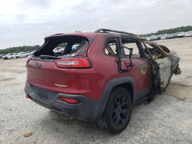 1C4PJMBS2EW257666 - 2014 JEEP CHEROKEE TRAILHAWK 勃艮第红 照片 4