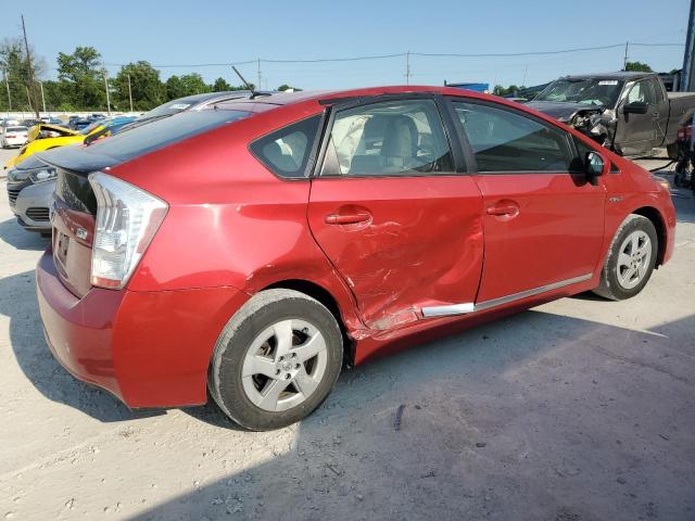 JTDKN3DU7B0250881 - 2011 TOYOTA PRIUS RED photo 3