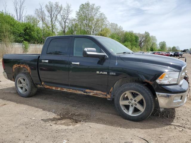 1D3HV13T09S782471 - 2009 DODGE RAM 1500 BLACK photo 4